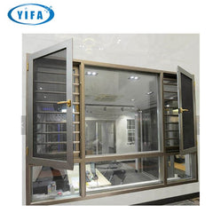 Double Pane Double Glazed Windows Aluminum Jalousie Black Casement Window Single Hung Aluminum Window on China WDMA