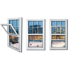 Double glazing aluminum double hung window single hung windows factory on China WDMA