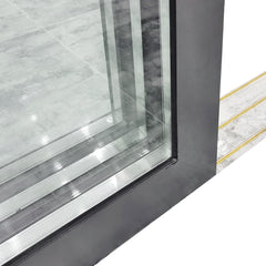 Double glazing glass aluminum doors bathroom sliding glass door on China WDMA