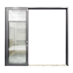 Double glazing glass aluminum doors bathroom sliding glass door on China WDMA