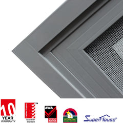 EU market passive house use high energy saving tempered glass vertical sliding window on China WDMA