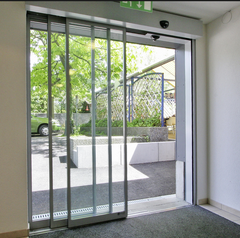 Easy to install and miantain tempered glass telescopic sliding door on China WDMA