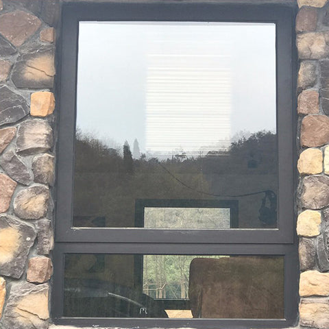 Economical Custom Design Brown Aluminum Fixed And Casement Glass Windows on China WDMA