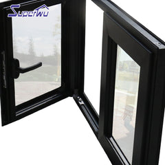 Energy saving double glass window aluminium awning windows and doors on China WDMA