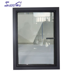 Energy saving double glass window aluminium casement window insulate window with superhouse System on China WDMA