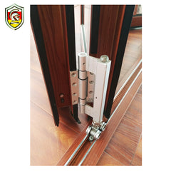 European modern design soundproof double laminated tempered glass aluminum bifold doors on China WDMA