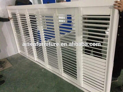 European style interior wood plantation shutter louvre 63/89/114mm slats for bi-fold and sliding door on China WDMA