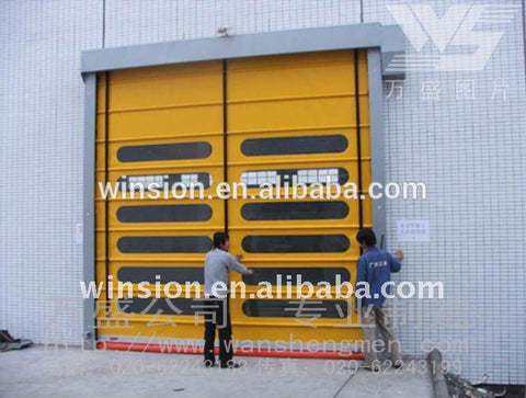 Exterior folding industrial gate door on China WDMA