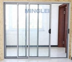 Exterior patio aluminum 3 panel sliding glass door on China WDMA