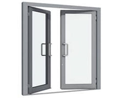 Exterior position office aluminium slide and swing doors double doors China on China WDMA