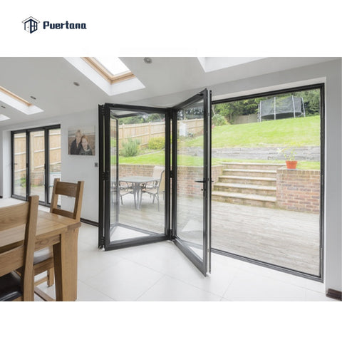 External Aluminium Folding Sliding Double Glazed Patio Doors on China WDMA