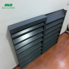 External stainless steel security mesh window horizontal fixed aluminium shutter louvre on China WDMA