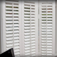 Factory Price Customized Bi Folding PVC Door Window Plantation Shutter on China WDMA