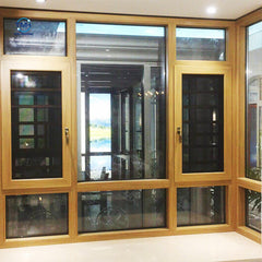 Factory Price Customized import window glass veranda aluminium casement window burglar proof on China WDMA