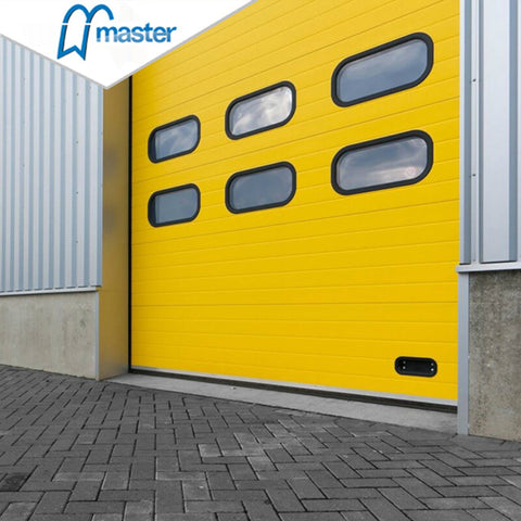 Factory Price Fireproof Sectional Steel Industrial Sliding Door With Torsion Spring on China WDMA on China WDMA