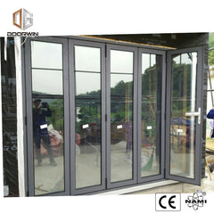 Factory cheap price six panel glass exterior door bifold doors replace folding on China WDMA