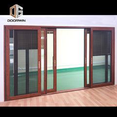 Factory hot sale thermal break aluminium doors tempered glass sliding patio uk on China WDMA