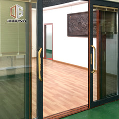 Factory hot sale thermal break aluminium doors tempered glass sliding patio uk on China WDMA