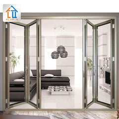 Fancy Design Low Price aluminum Door Design good Quality Factory Supply Bi Folding Glass Door Folding Door Bifold on China WDMA