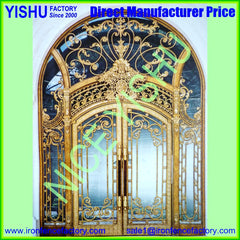 Forged Wrought Iron Security Single Entry Doors on China WDMA