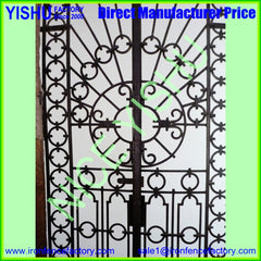 Forged Wrought Iron Security Single Entry Doors on China WDMA