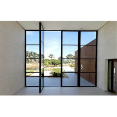 French Large Window Sliding Steel Glass Security Doors And Windows on China WDMA