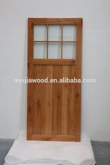 French Style 8-Lite Flat Top And Bottom Z Tremendous Sliding Barn Door With Panes on China WDMA