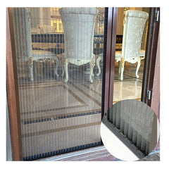 GM_Characteristic red double door aluminum fold door design high quality bi folding mosquito screen door on China WDMA