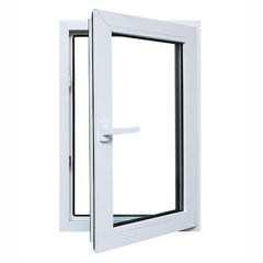 GUOJIAN vinyl single hung single glass upvc casement windows on China WDMA