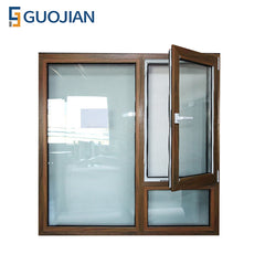 GUOJIAN vinyl single hung single glass upvc casement windows on China WDMA