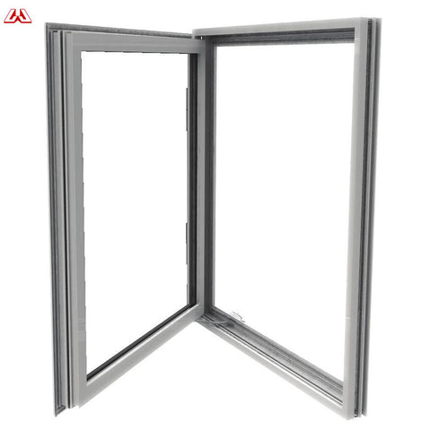 German Standard Shutter Aluminum Louver Double Glass casement Window With 4 Panels Aluminum Windows on China WDMA