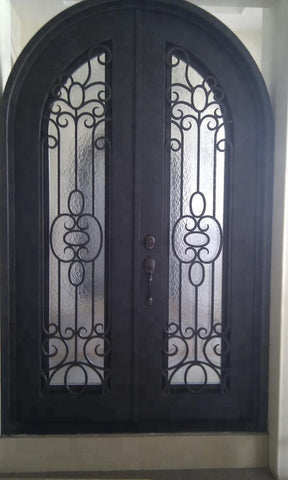 Glass and Finish Options single wrought iron door on China WDMA