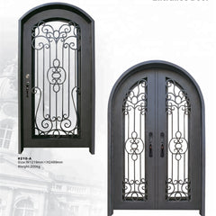 Glass and Finish Options single wrought iron door on China WDMA