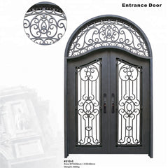 Glass and Finish Options single wrought iron door on China WDMA