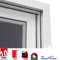 Gliding aluminum windows and doors equipment frameless frosted glass kitchen aluminium doors with low price on China WDMA