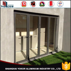 Golden Brown Bi-fold Door Aluminium Alloy Bi Fold Patio Door Prices on China WDMA