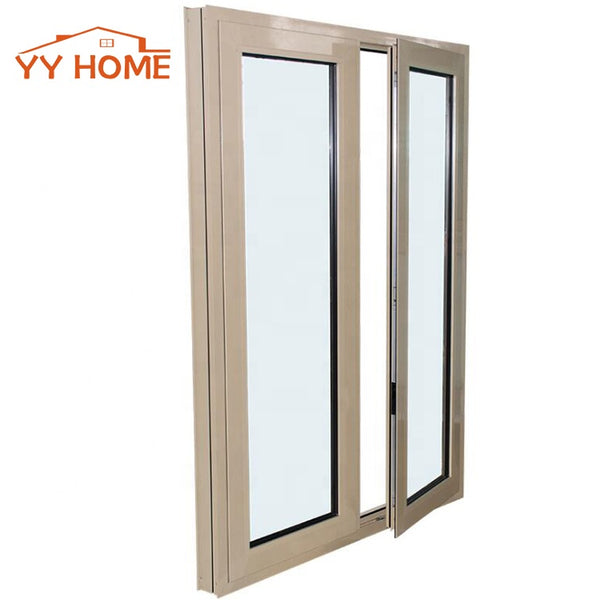 Good Soundproof aluminum double pane casement window used commercial glass windows