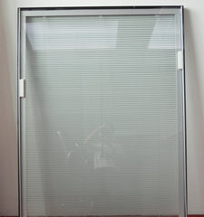 Guangzhou factory double glazing glass blind built inside louver window and door aluminum venetian blinds on China WDMA