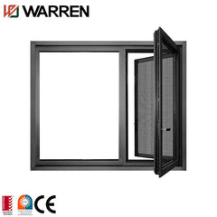 french style double glazed casement flush window aluminum windows