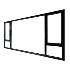 WDMA Top Quality hurricane proof aluminum big view casement window