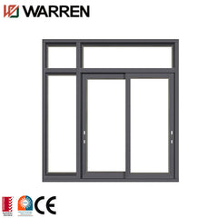 Triple pained resistant black aluminum frame sliding windows