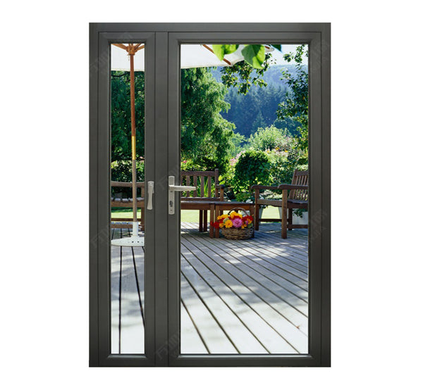 WDMA aluminum  french patio door unequal double swing  door