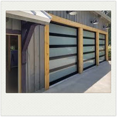 China WDMA Tempered Aluminum Plexiglass/Glass Garage Door Prices