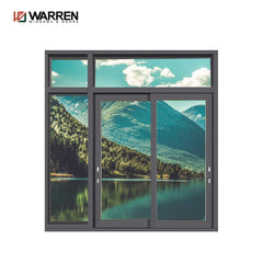 35x35 window heat resistance tempered glass hurricane impact aluminium sliding window