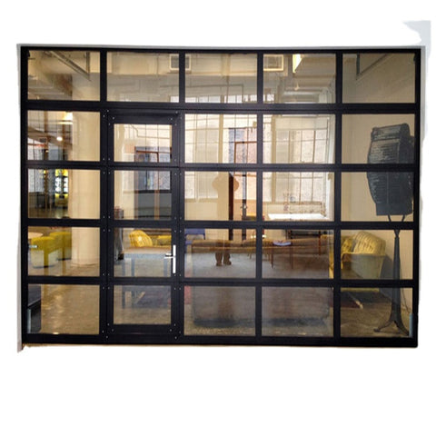 China WDMA Electric Modern Roll Up Sliding Sectional Gautomatic Clear Glass Overhead Garage Door