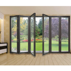 China WDMA aluminum bi folding sliding patio doors