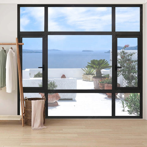 WDMA pictures aluminum glass casement window and door