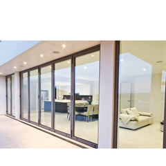 double glass folding exterior french doors modern aluminium soundproof vertical folding doors