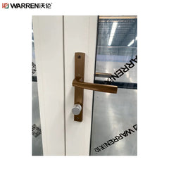 Warren 26x80 French Aluminium Laminated Glass Black Insulated Modern Door Entrance