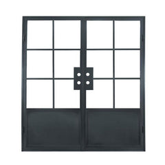 WDMA Internals Aluminum Frame Double Sliding Swing Patio Glass Door